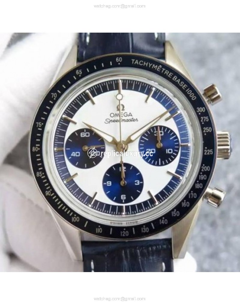 Omega Speedmaster Moonwatch Limited Edition Stainless Steel White & Blue 