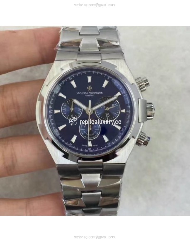 Vacheron Constantin Overseas Chronograph Stainless Steel Blue 