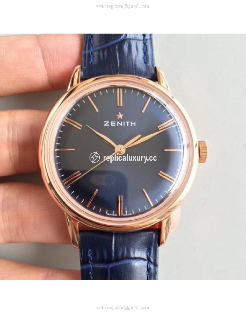 Zenith Elite 6150 150TH Anniversary 18.2270.6150/01.C498 ND Rose Gold Blue 