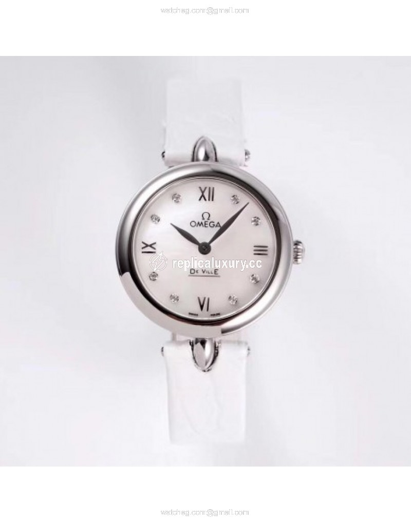 Omega De Ville Prestige Dewdrop 424.13.27.60.52.001 GS Stainless Steel Silver 