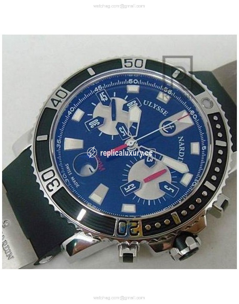 Ulysse Nardin Maxi Marine Diver Chronograph Stainless Steel Black 