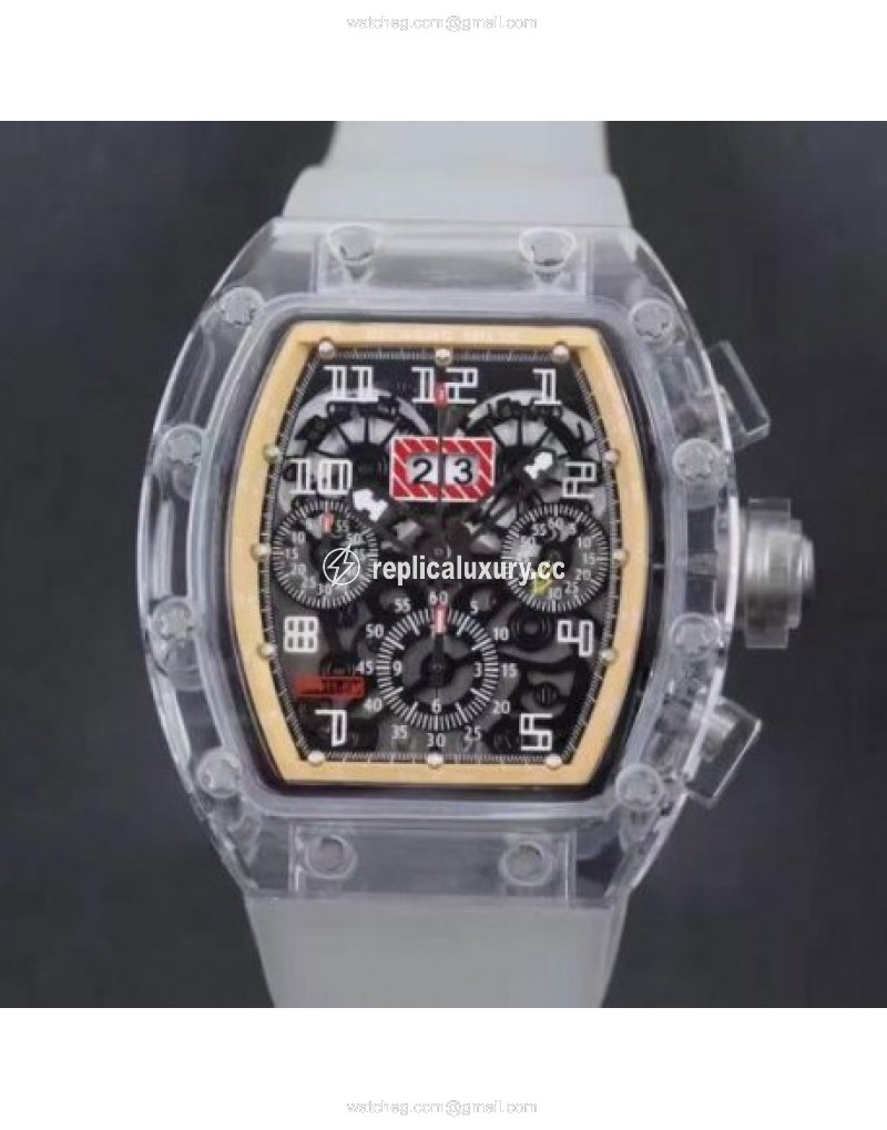 Richard Mille RM011-FM Shappire Cream & Skeleton 