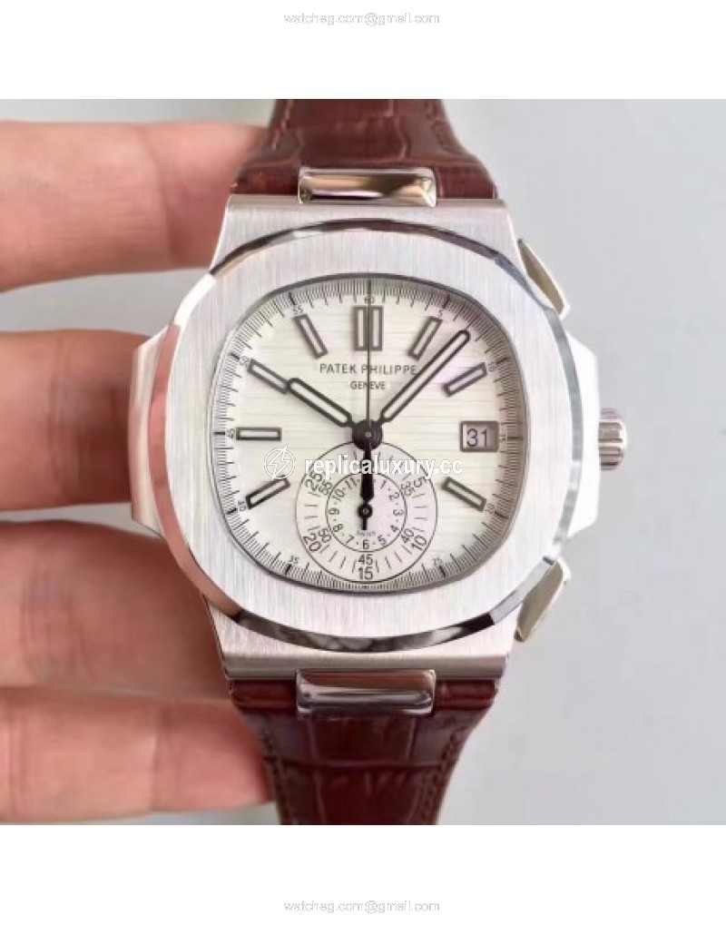 Patek Philippe Nautilus Chronograph 5980 JF Stainless Steel White 