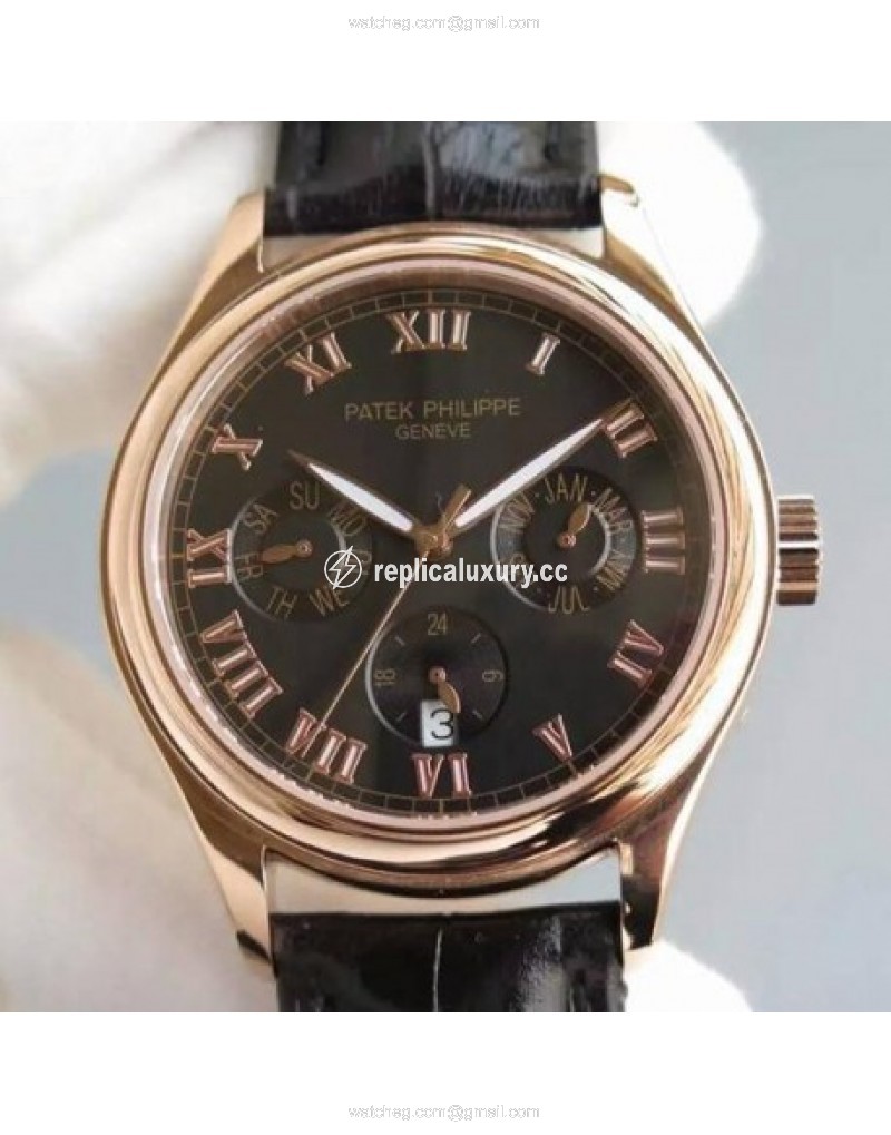 Patek Philippe Annual Calendar 5035R Rose Gold Black 