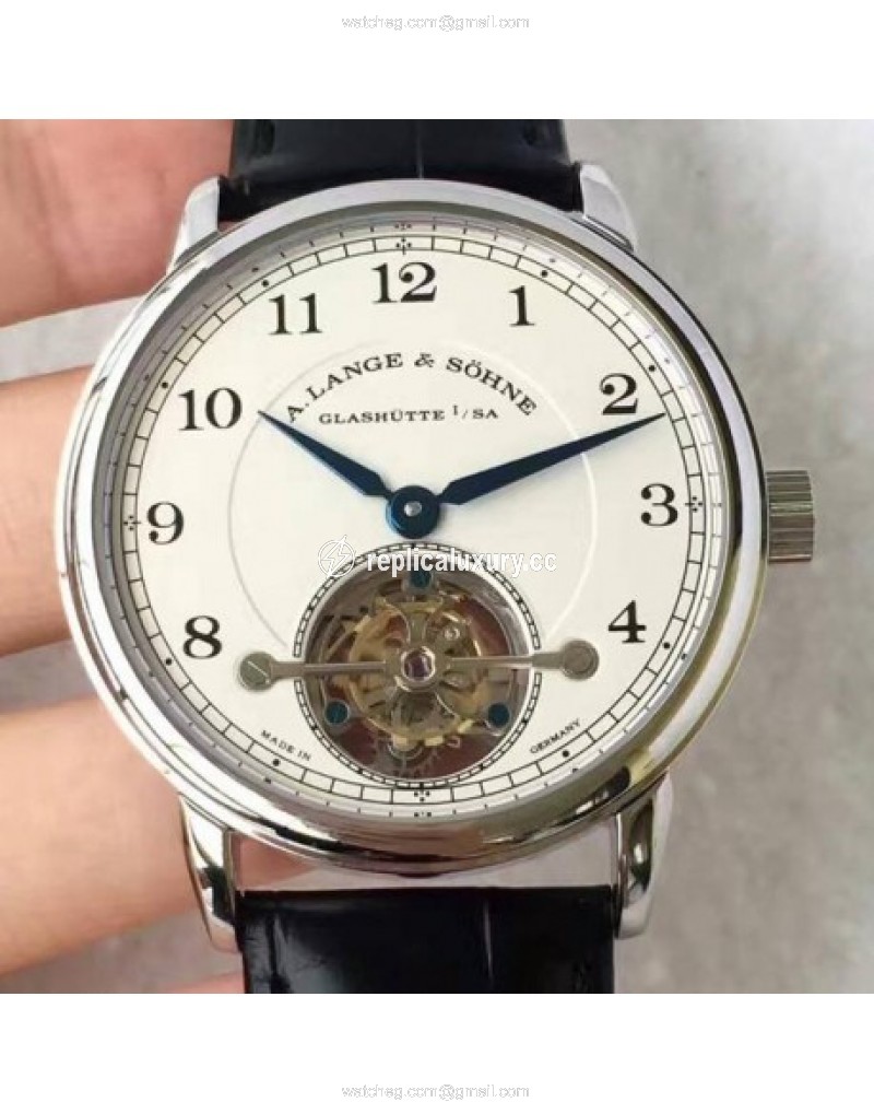 A. Lange & Sohne 1815 Tourbillon 730.025 Stainless Steel White 