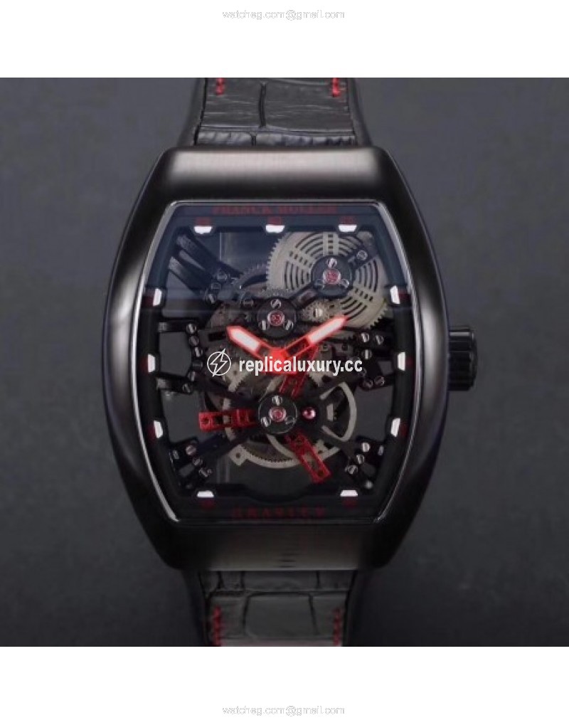 Franck Muller Vanguard Gravity Skeleton V 45 T GRAVITY CS SQT Noob PVD Skeleton 