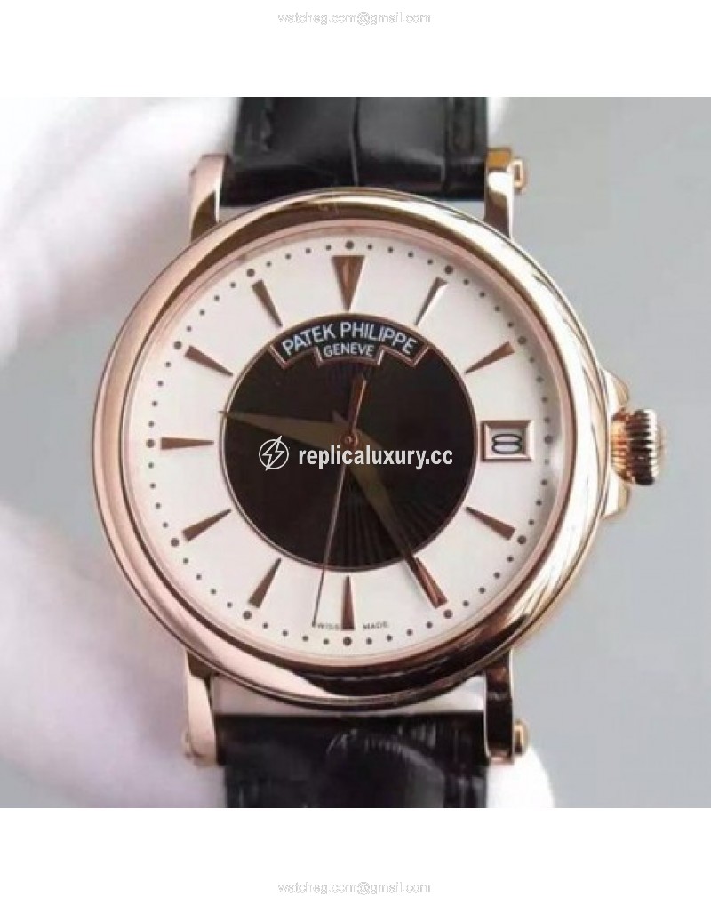 Patek Philippe Calatrava 5153 Rose Gold White & Black 