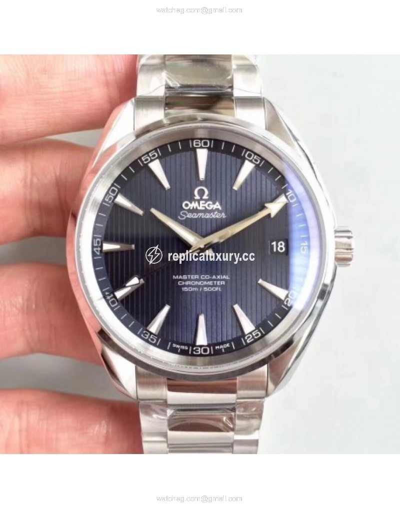 Omega Seamaster Aqua Terra 150M Master Co-Axial 231.10.42.21.03.003 VS Stainless Steel Blue 