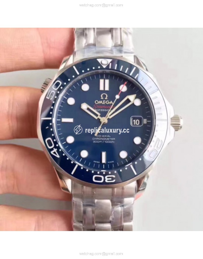 Omega Seamaster Diver 300M 212.30.41.20.03.001 BP Stainless Steel Blue 