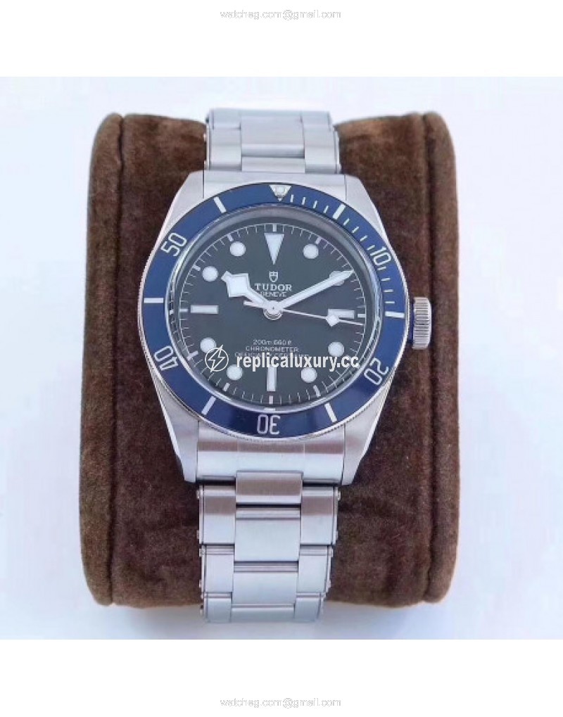 Tudor Heritage Black Bay Blue 79230B 2017 ZF Stainless Steel Black 