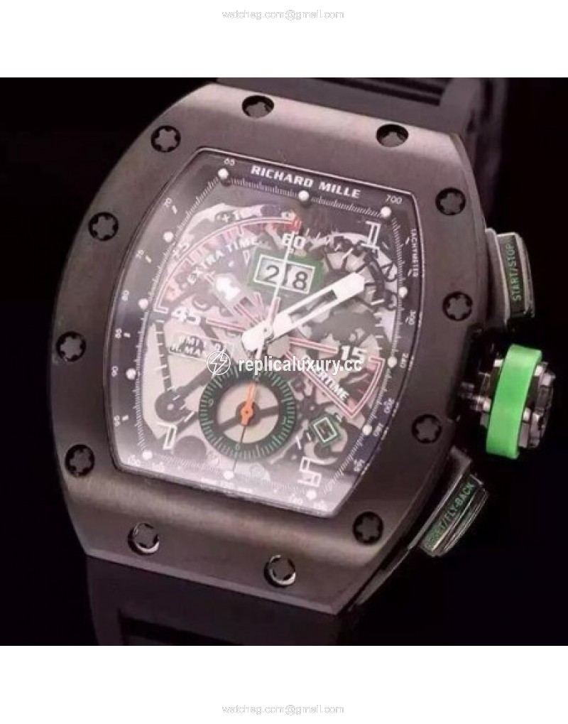 Richard Mille RM011-01 R Mancini Chronograph Forged Carbon Black 