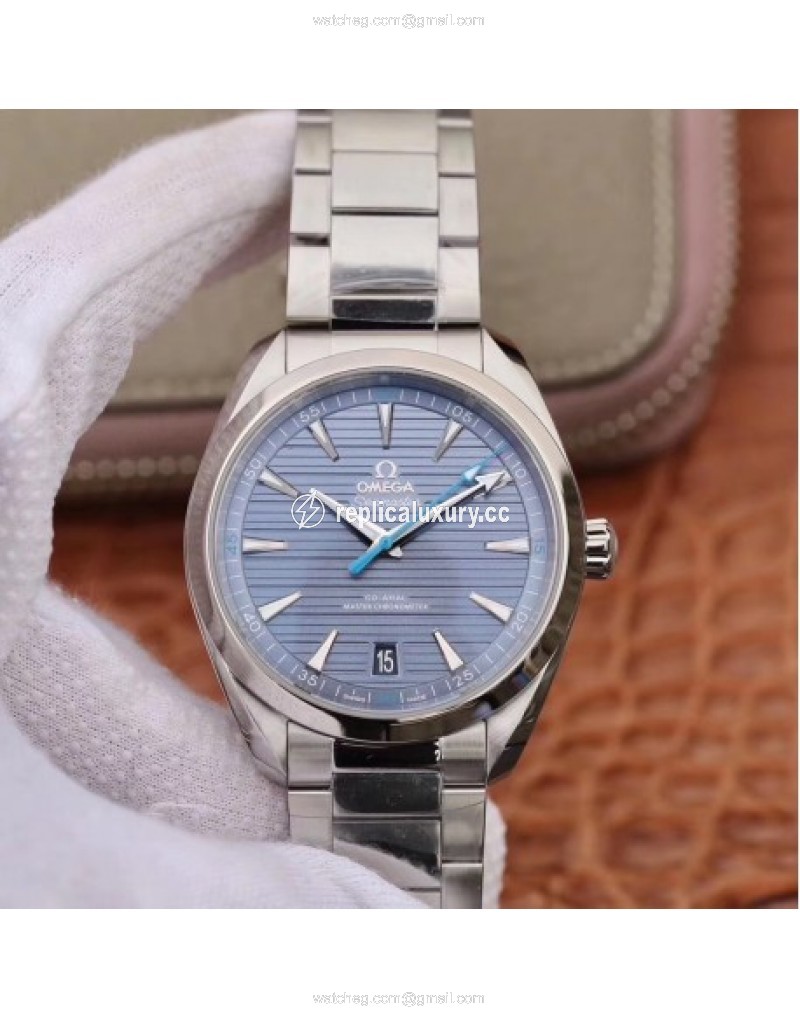 Omega Seamaster Aqua Terra 150M Co-Axial Master 220.10.41.21.03.002 VS Stainless Steel Light Blue 