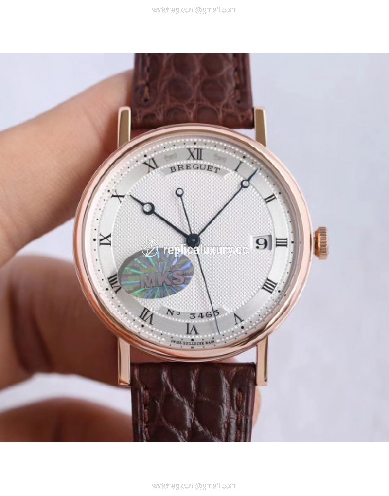 Breguet Classique 5177BR/12/9V6 MKS Rose Gold Silver 