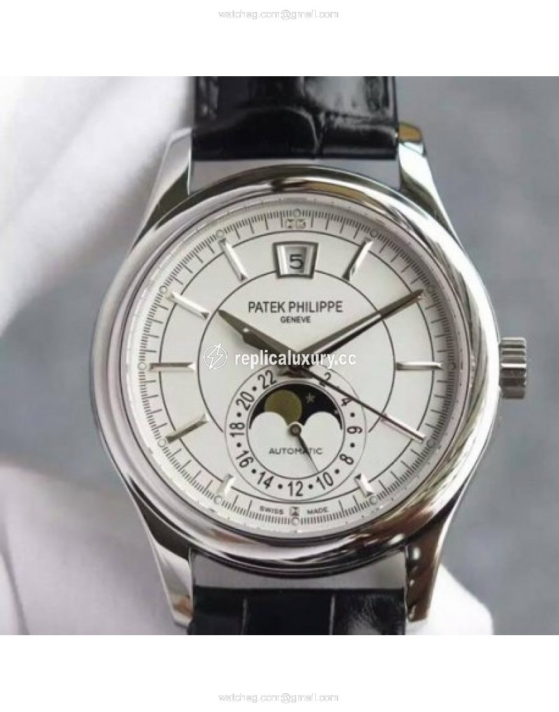Patek Philippe Annual Calendar 5205 Stainless Steel White 