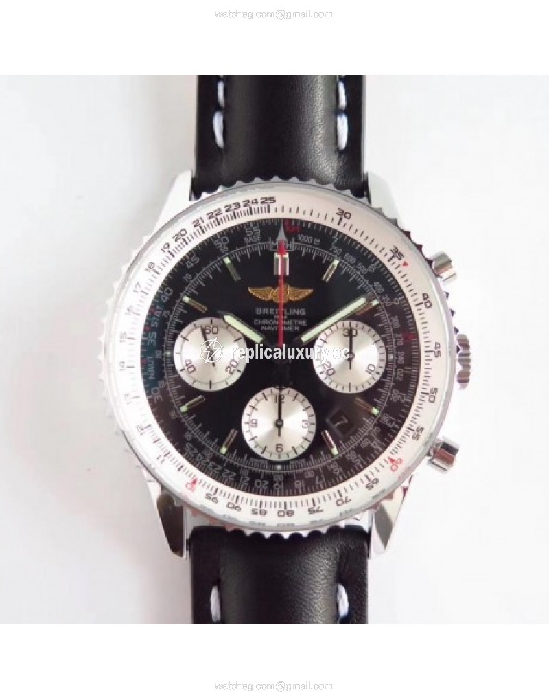 Breitling Navitimer 01 AB0121211B1P1 JF Stainless Steel Black 