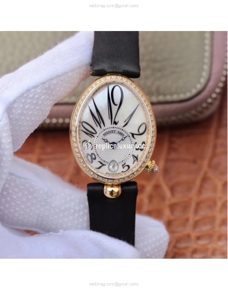 Breguet Reine de Naples 8918BA/58/964/D00D ZF Yellow Gold & Diamonds Mother Of Pearl 