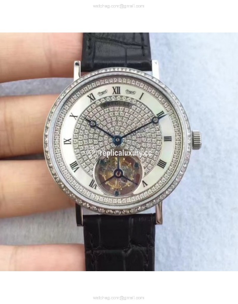 Breguet Grand Complication Tourbillon JL Stainless Steel & Diamonds Diamond 