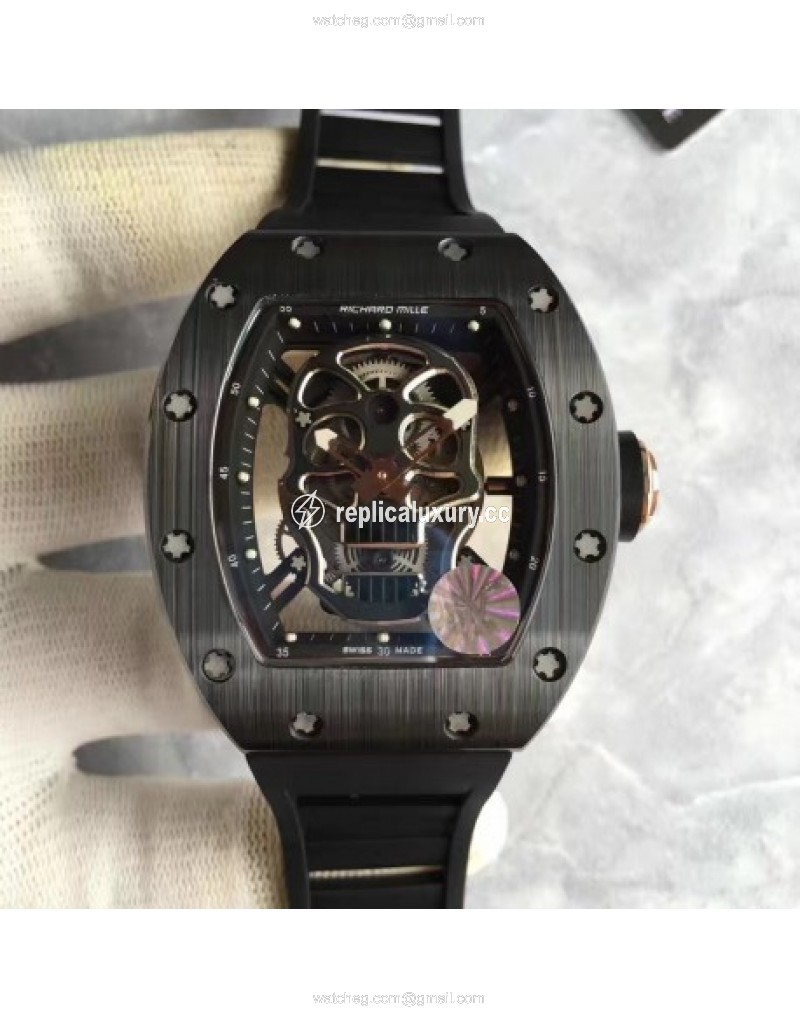 Richard Mille RM052 KV Black Ceramic Black Skull 