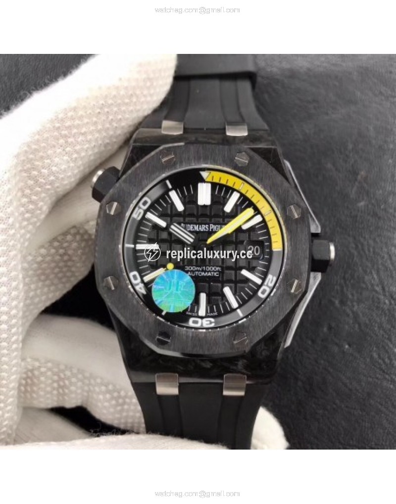 Audemars Piguet Royal Oak Offshore Diver JF V5S 15706 Forged Carbon Black & Yellow 