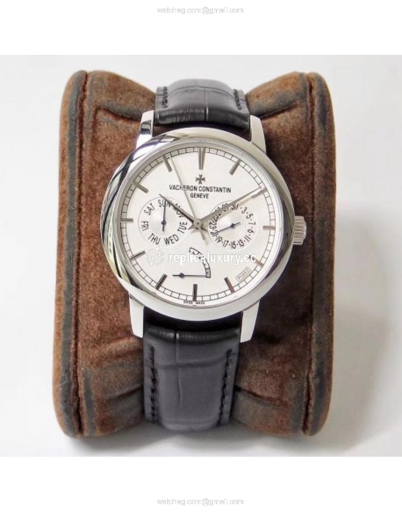Vacheron Constantin Traditionnelle Day-Date 85290/000P-9947 AI Stainless Steel Silver 