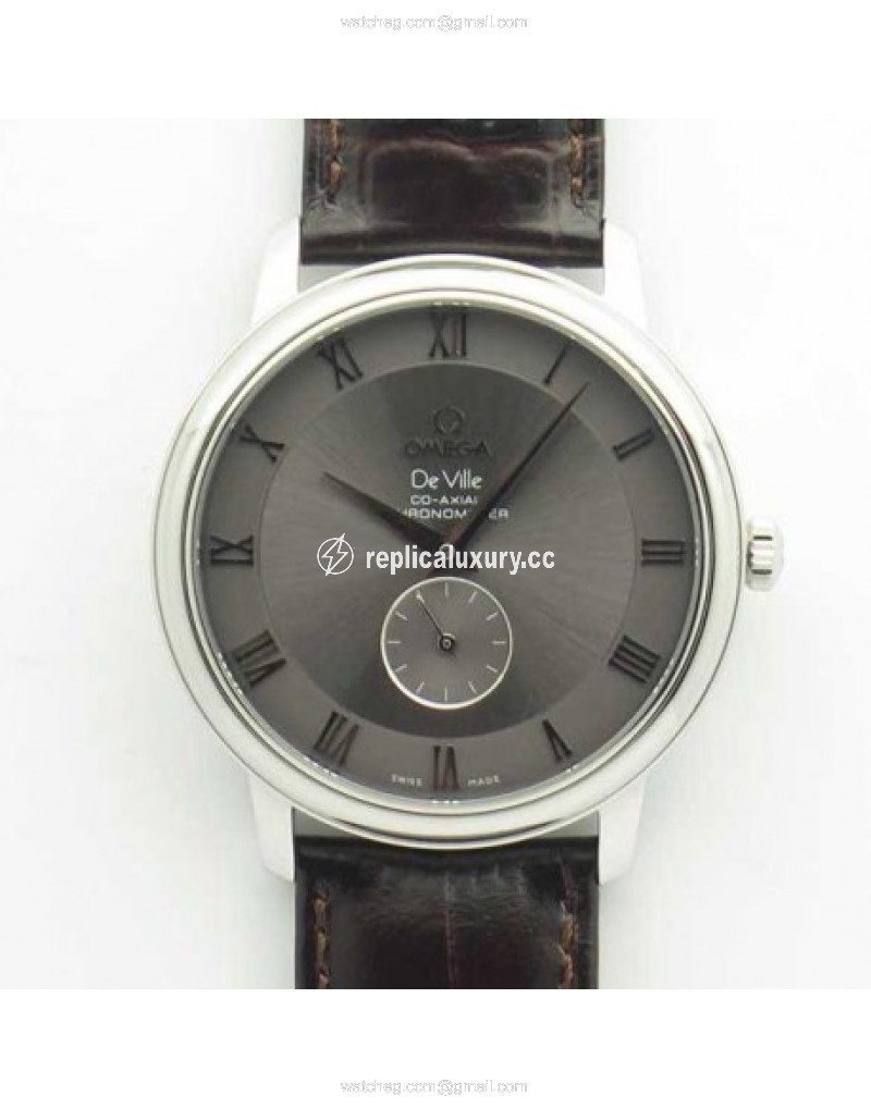 Omega De Ville Prestige Co-Axial Small Seconds 39MM 4813.30.01 TWF Stainless Steel Grey 