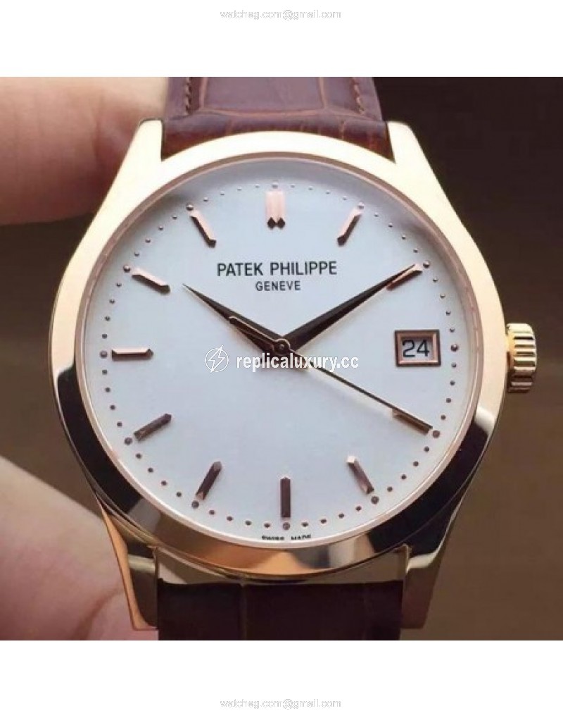 Patek Philippe Calatrava 5296 Rose Gold White 