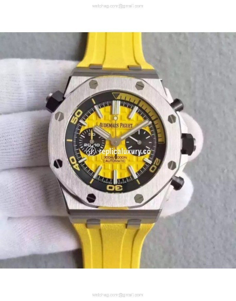 Audemars Piguet Royal Oak Offshore Diver Chronograph 26703ST.OO.A051CA.01 JF Stainless Steel Yellow 
