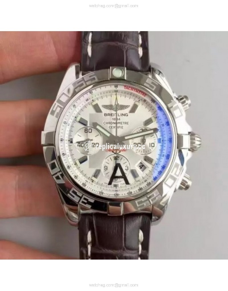 Breitling Chronomat 44 AB011012/G684/739P/A20BA.1 Noob Stainless Steel White 