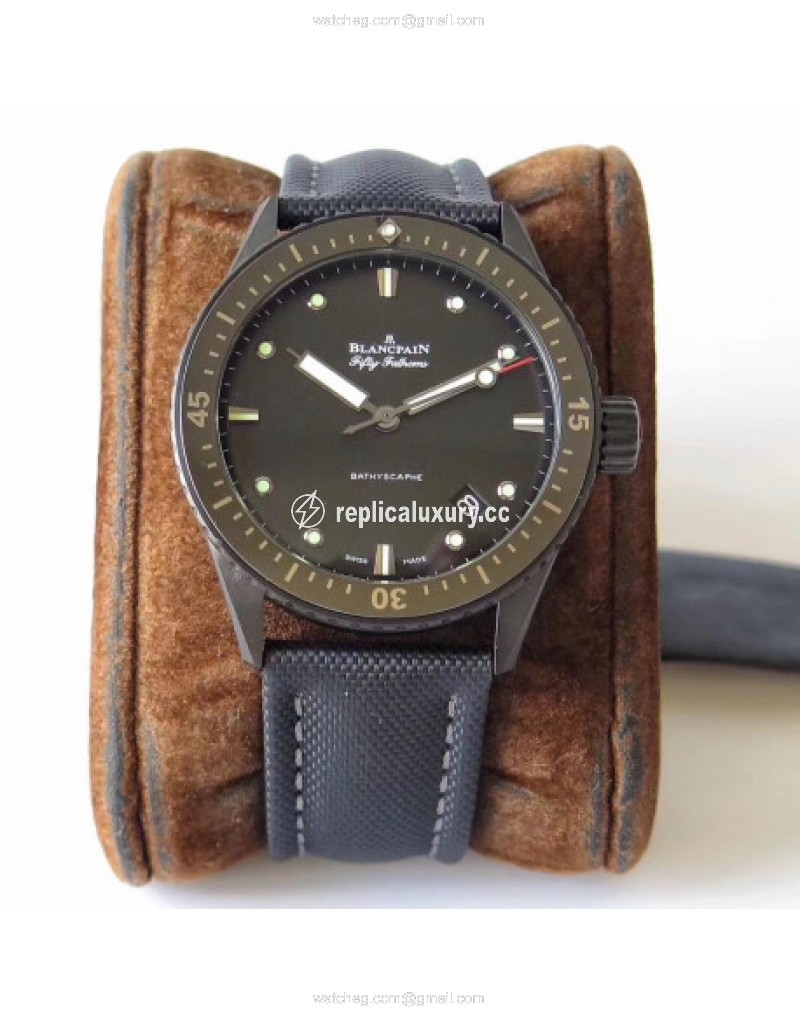 Blancpain Fifty Fathoms Bathyscaphe 5000-0130-B52A ZF Ceramic Black 