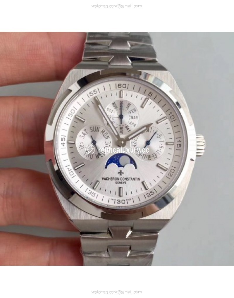 Vacheron Constantin Overseas Ultra Thin Perpetual Calendar 4300V/120G-B102 BF Stainless Steel Silver 