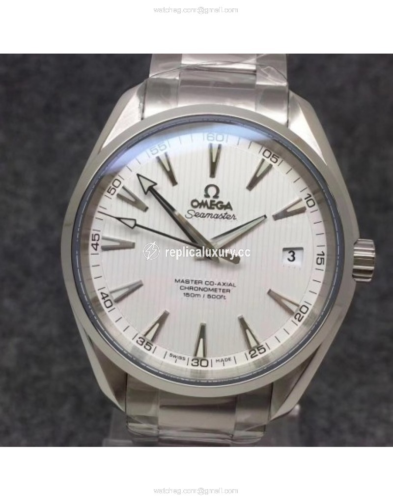 Omega Seamaster Aqua Terra 150M Master Co-Axial 231.10.42.21.02.003 VS Stainless Steel White 