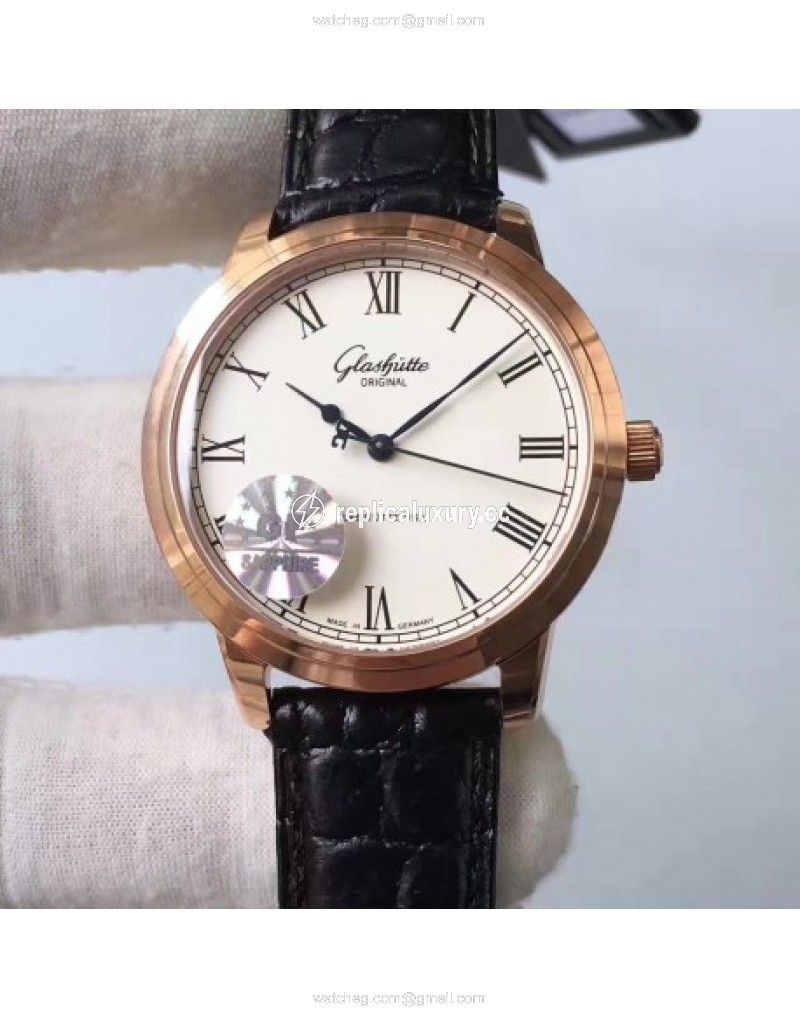 Glashutte Original Senator Excellence V4 1-39-52-01-01-04 GF Rose Gold White 