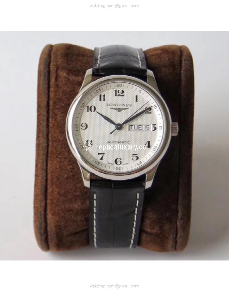 Longines Master Day-Date L2.755.4.78.3 KZ Stainless Steel Silver 