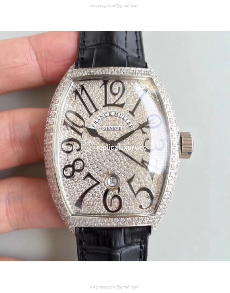 Franck Muller 7880 SC DT FM Stainless Steel & Diamonds Diamond 