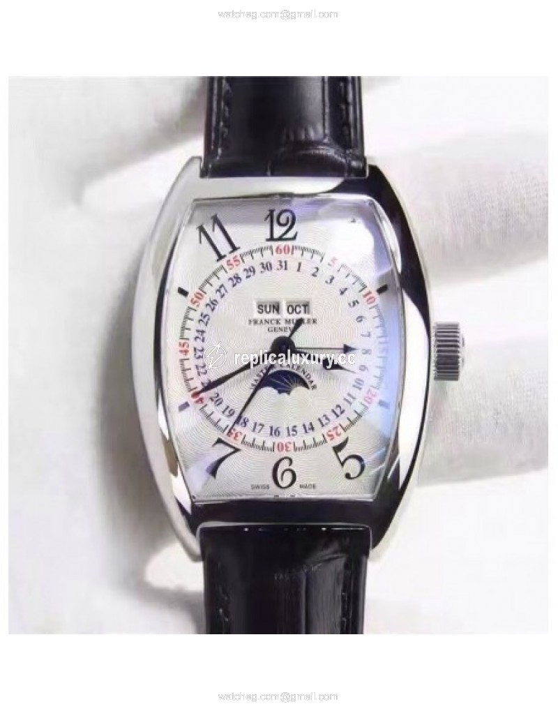 Franck Muller Master Calendar Moonphase 5850 MCL Stainless Steel White 