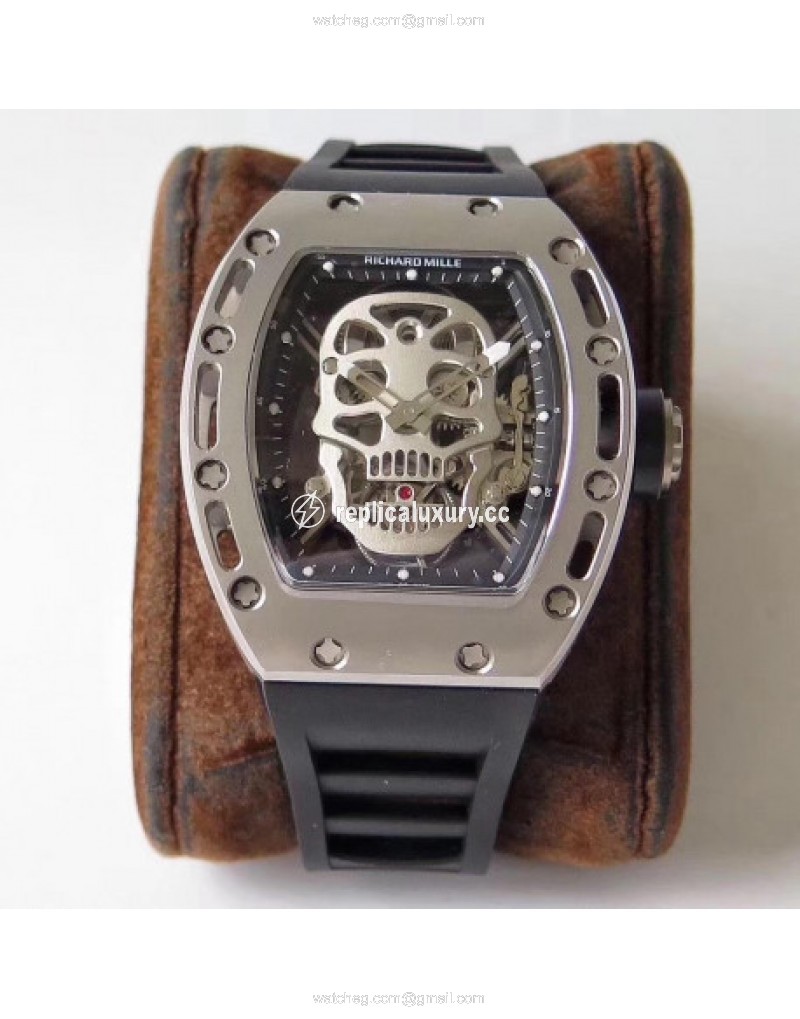 Richard Mille RM052 EUR Titanium Skeleton Silver Skull 