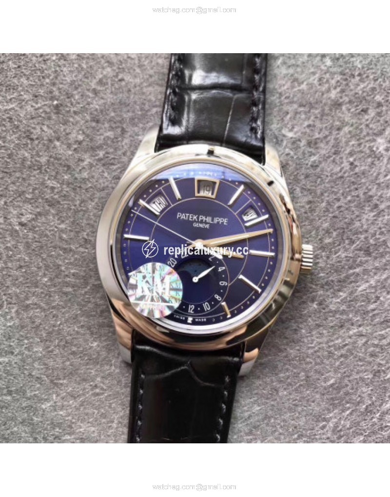Patek Philippe Annual Calendar 5205G-013 KM Stainless Steel Blue 