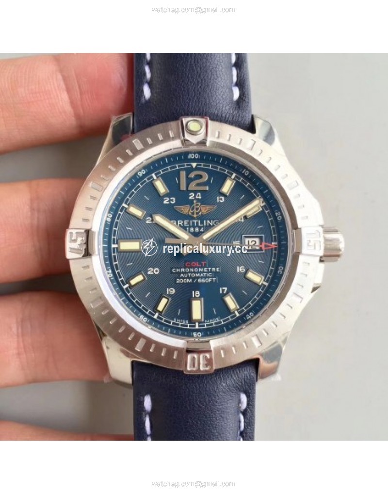 Breitling Colt Automatic 44MM A7438811/C907-105X GF Stainless Steel Blue 