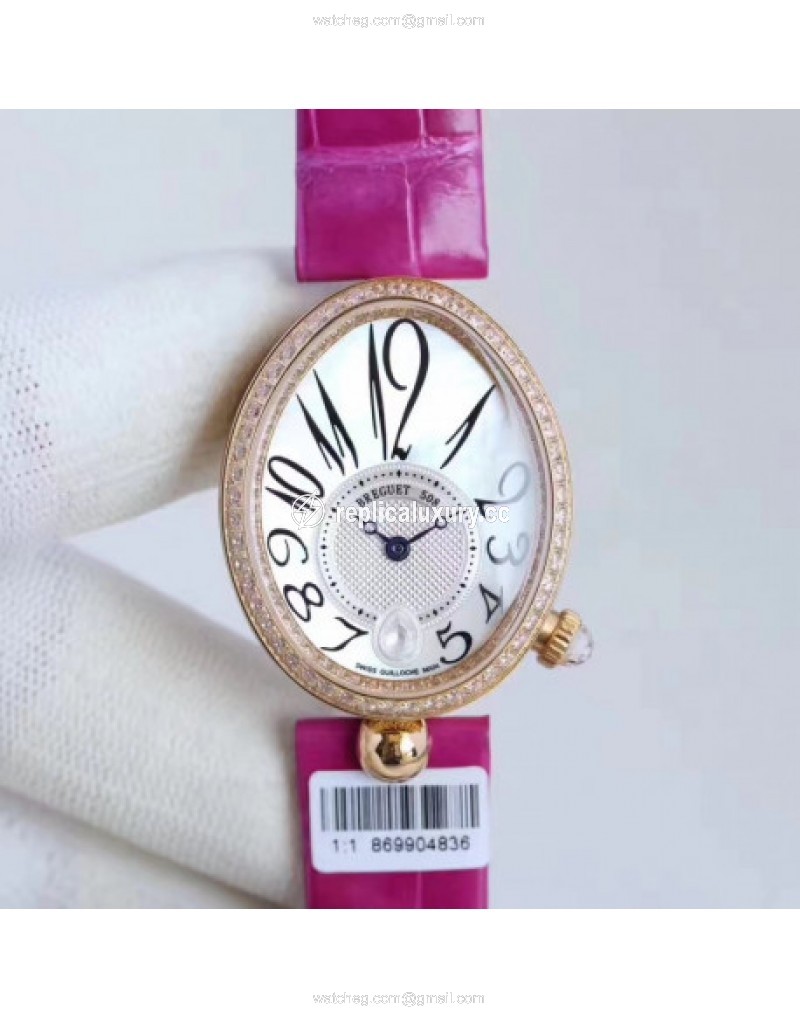 Breguet Reine de Naples 8918BR/58/964/D00D ZF Rose Gold & Diamonds Mother Of Pearl 