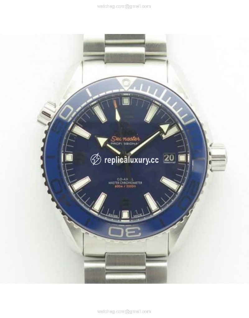 Omega Seamaster Planet Ocean 600M 43.5MM 215.30.44.21.03.001 OM V2 Stainless Steel Blue 