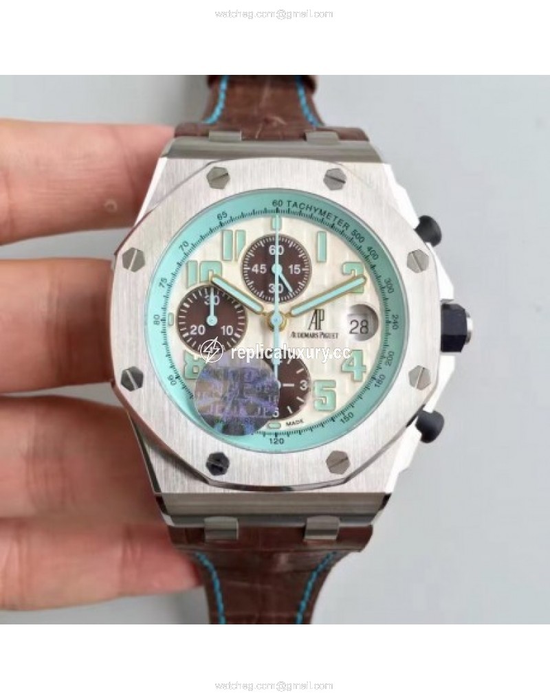 Audemars Piguet Royal Oak Offshore Montauk Highway 26187ST.OO.D801CR.01 JF V2 Stainless Steel White 
