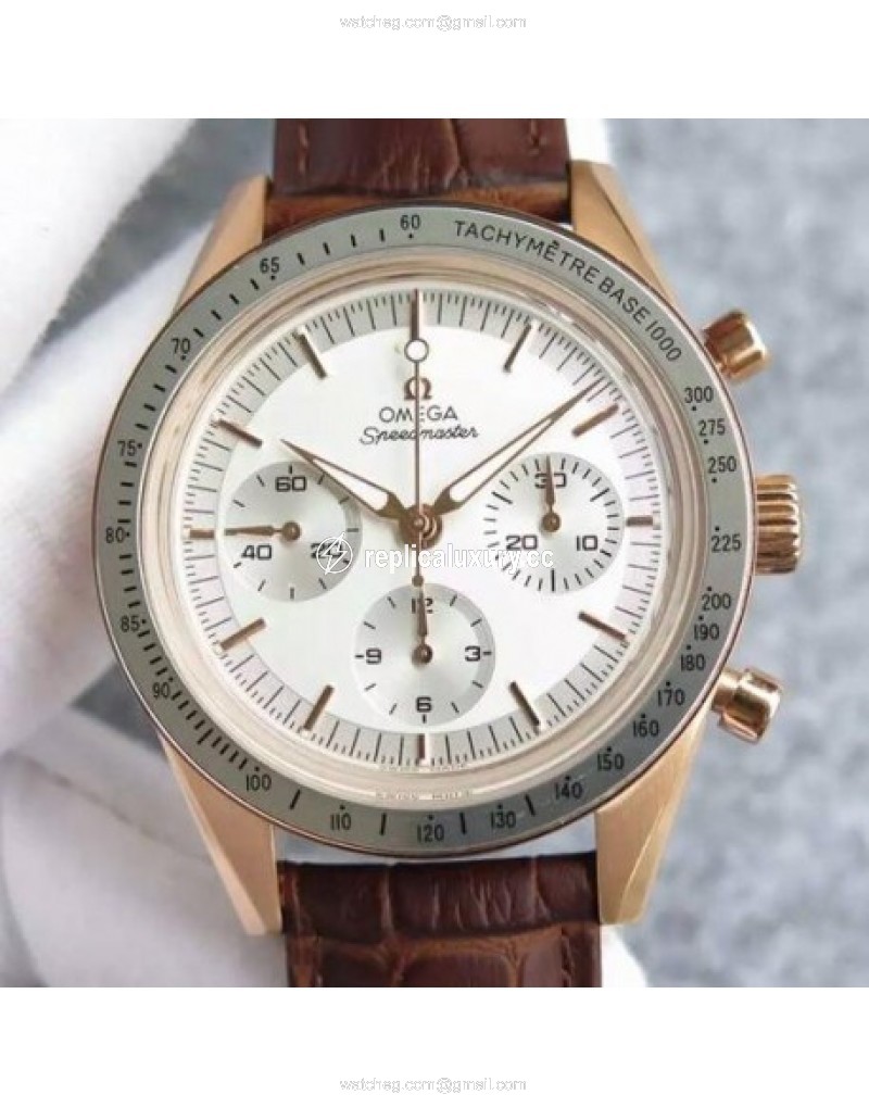 Omega Speedmaster Moonwatch Limited Edition Rose Gold White 