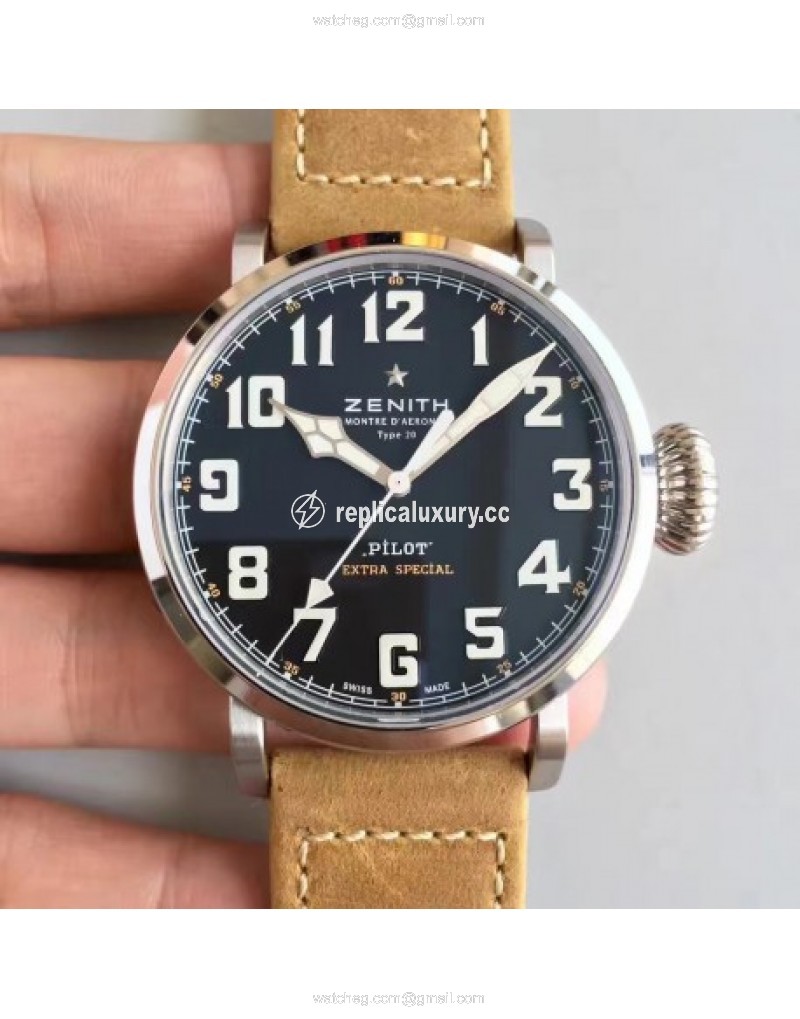 Zenith Pilot Type 20 Extra Special 03.2430.3000.21.C738 XF Stainless Steel Black 