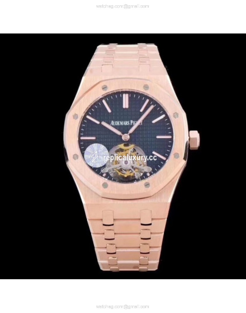 Audemars Piguet Royal Oak Tourbillon Extra Thin 26522 JF Rose Gold Black 