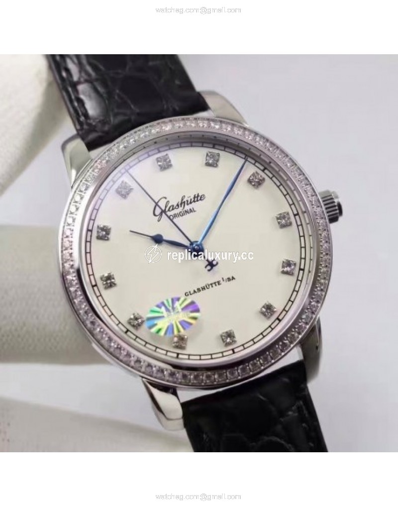 Glashutte Original Senator Excellence 1-36-01-01-02-01 GF Stainless Steel & Diamonds White & Diamonds 
