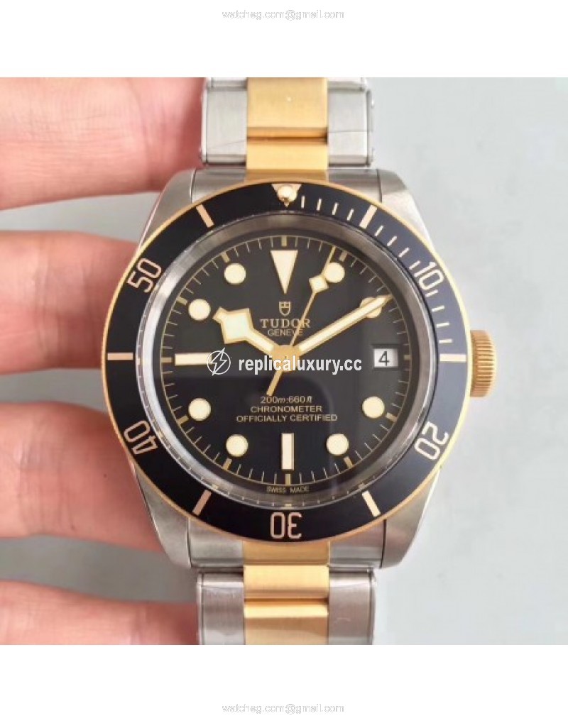Tudor Heritage Black Bay S&G M79733N-0002 ZF Stainless Steel & Rose Gold Black 
