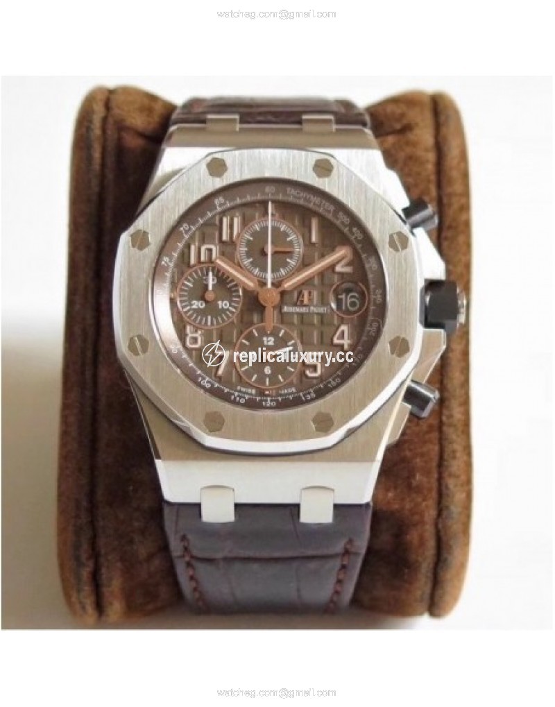 Audemars Piguet Royal Oak Offshore Chronograph 2018 SIHH 26470 JF V2 Stainless Steel Brown 
