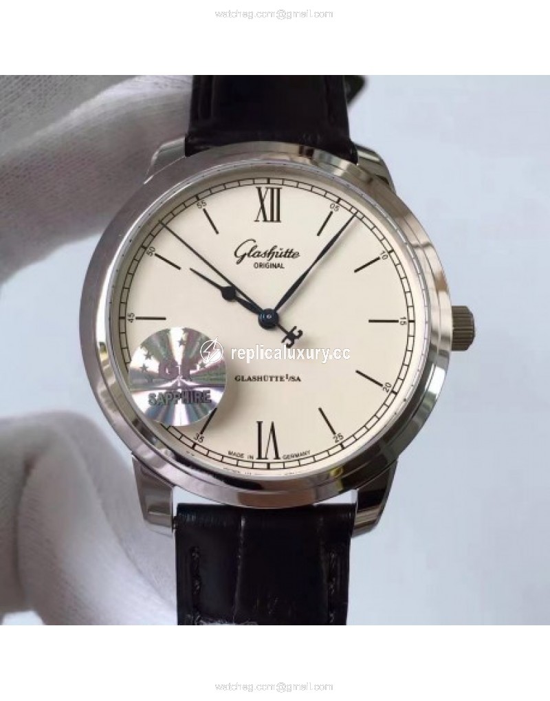 Glashutte Original Senator Excellence 1-36-01-01-02-01 GF Stainless Steel White 