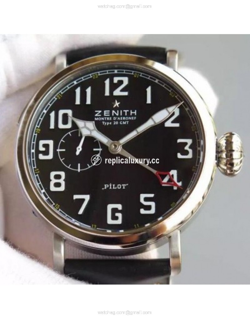 Zenith Pilot Type 20 GMT SS/LE 45mm Best Edition Black 