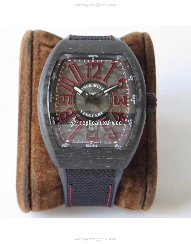 Franck Muller Vanguard Automatic Carbon V 45 SC DT NR BR Noob Forged Carbon forged Carbon 